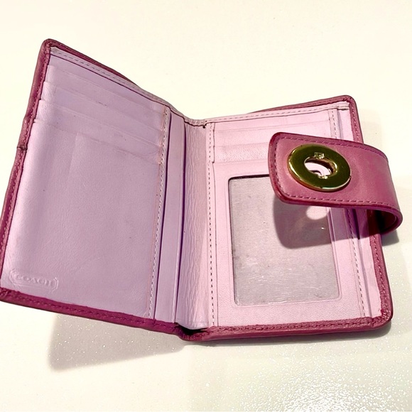 Pink coach wallet vintage ergo - Picture 6 of 10